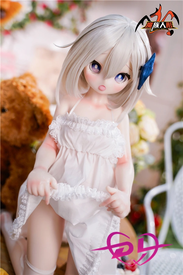 MOZU doll 65cm Tiny Moe 魔族人形 PVCヘッド+シリコンボディ アダルトドール 可愛い  キュート 白髪 エッチ ２次元 アニメ ダッチワイフ ランジェリー ミニ 漫画 官能的セックス 宣材写真と同じ衣装無料プレゼント