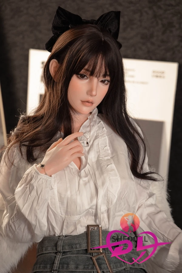 SHE doll 158cm C cup 苏夜欢 フルシリコン製ラブドール 綺麗アダルトドール 黒髪 格安 セックス人形 ダッチワイフ 可愛らしい ブラウン系ヘア エッチ 等身 大 オナホ