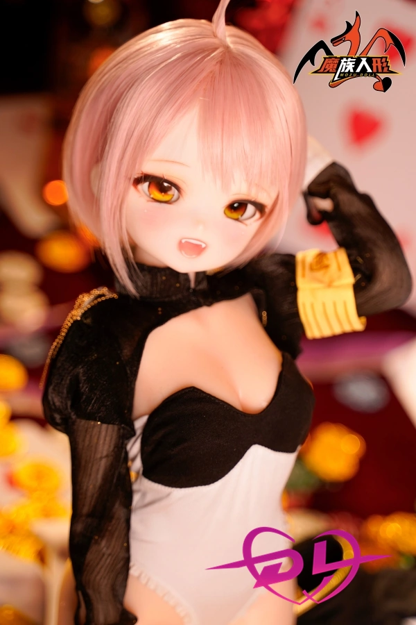 65cm 琥珀Succi mozudoll 魔族人形 アニメ 可愛い  セックス ラブドール ピンク髪 キュート ２次元 ダッチワイフ PVCヘッド+シリコンボディ ミニ 漫画 アダルトドール 宣材写真と同じ衣装無料プレゼント