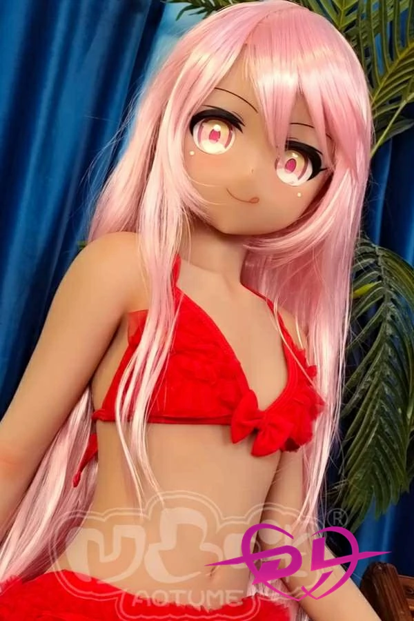 小黑 135cmslim AA-cup Aotume Doll＃98 ブラウン肌アニメ ラブドール 二次元 セックス 人形 貧 乳 外国 エロ アニメ 人形