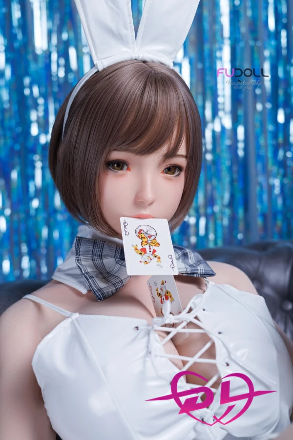 小白 FUDOLL 14号 153cm I cup コスプレ バニーガール ラブドール 最新シリコン人形 エロ 等身大 フィギュア  巨乳 爆乳 ダッチワイフ sexdoll