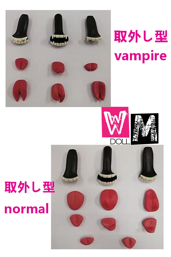 WM Doll ドール関連商品 舌と歯セット